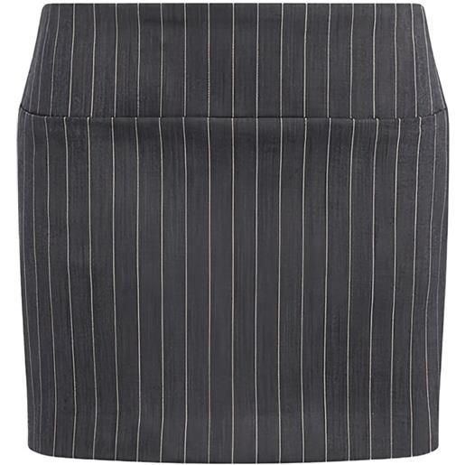 DONDUP minigonna a righe - grigio