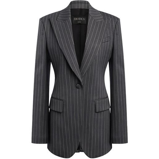 DONDUP blazer a righe - grigio