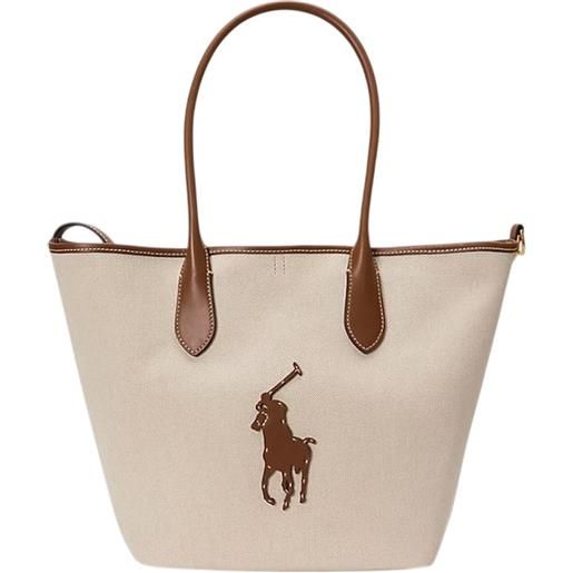 Ralph Lauren borse a spalla donna Ralph Lauren - md blpt tte tote medium - beige