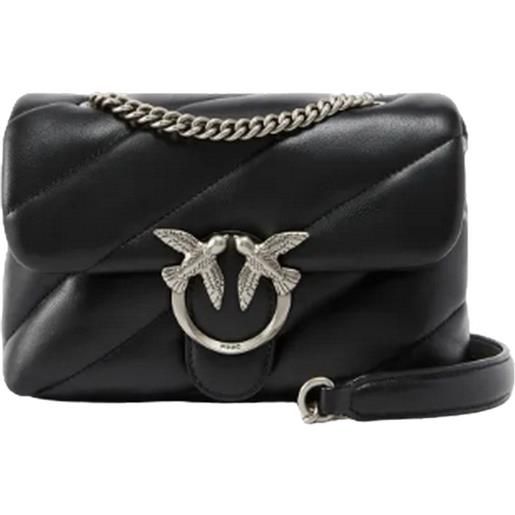 Pinko borse a spalla donna Pinko - love puff mini cl sheep nappa - nero