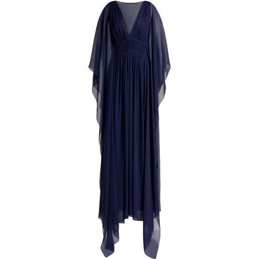 Alberta Ferretti vestiti da sera e cerimonia donna Alberta Ferretti - abito creponne - blu
