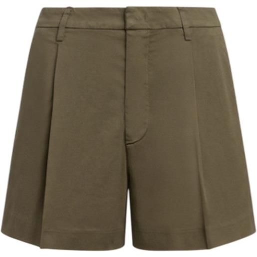 Dondup pantaloncini donna Dondup - shorts loose lori in gabardina - verde militare