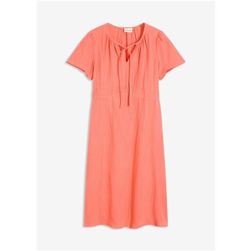 bonprix abito tunica in mussola di puro cotone-fucsia