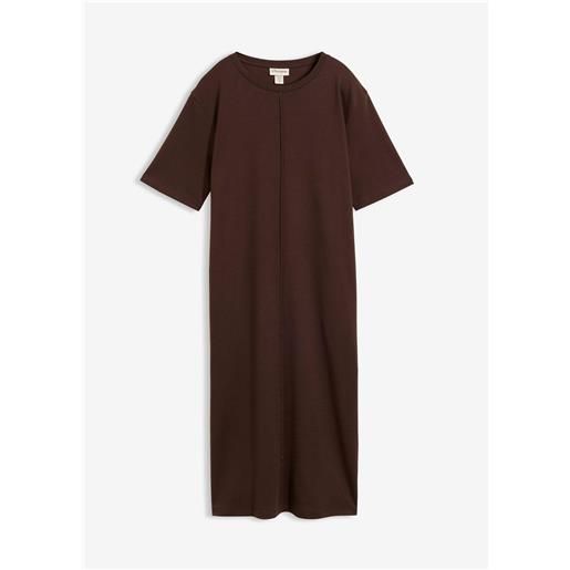 bonprix abito in jersey di puro cotone biologico-marrone