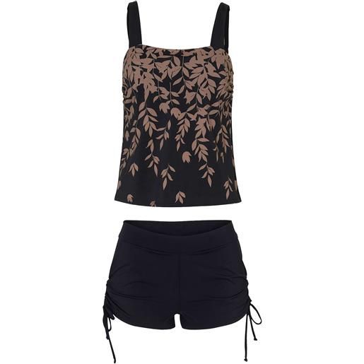 bonprix tankini con pantaloncini (set 2 pezzi)-nero