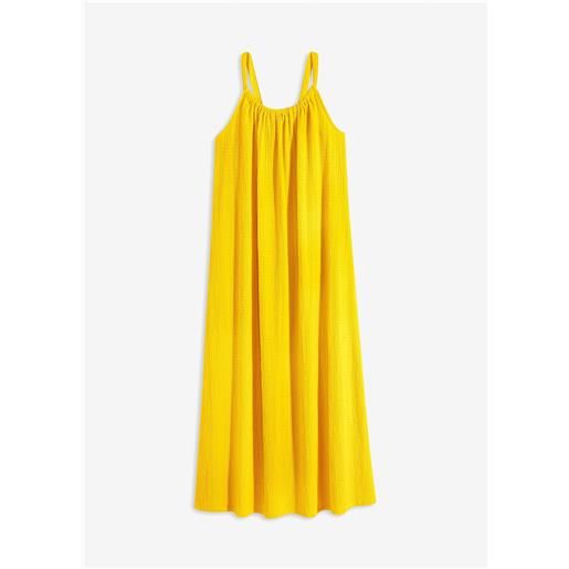 bonprix abito con spalline in crêpe leggero-giallo