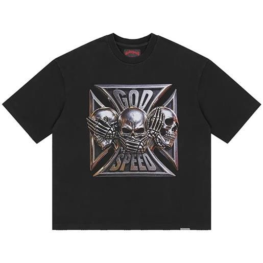 GODSPEED t-shirt omerta con stampa grafica - nero