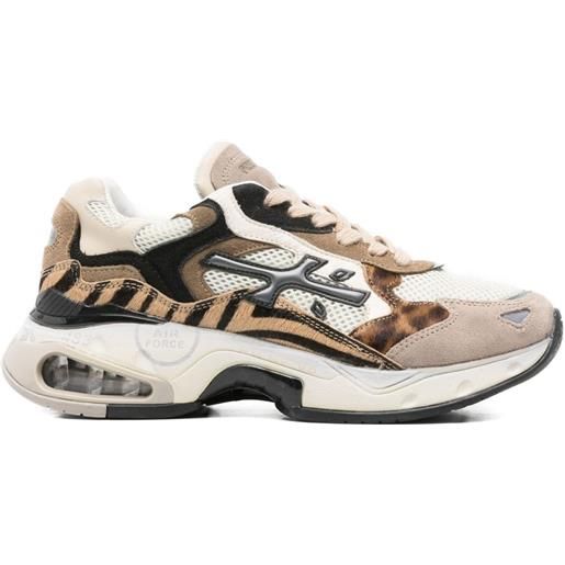Premiata sneakers sharky-d con stampa - toni neutri