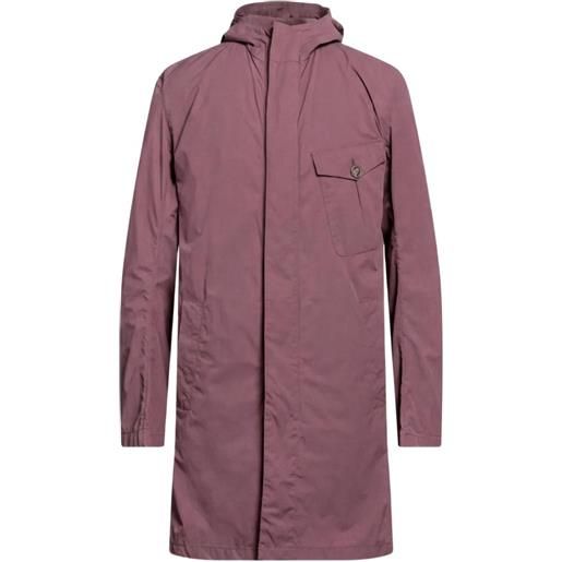 Herno cappotto monopetto con cappuccio - viola