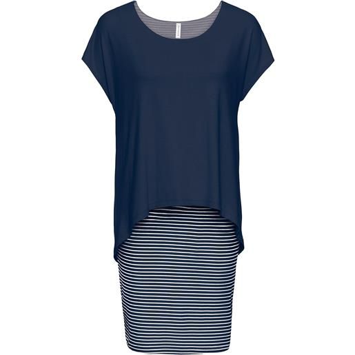 bonprix abito di jersey-blu