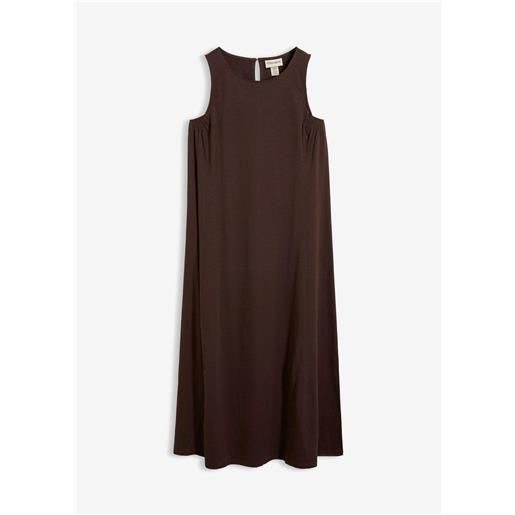 bonprix abito in jersey di puro cotone-marrone