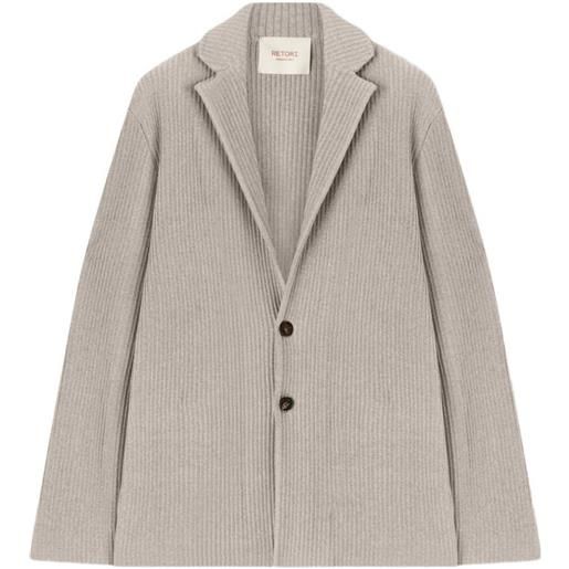 RETORI blazer a coste - toni neutri