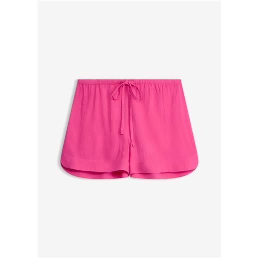 bonprix shorts da spiaggia in crinkle operato-fucsia