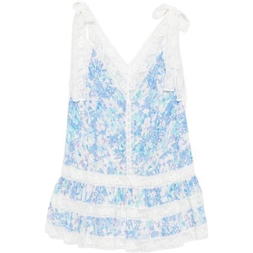 ZIMMERMANN abito corto solstice a fiori - blu