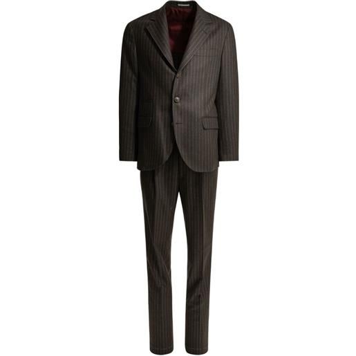 Brunello Cucinelli completo gessato - marrone