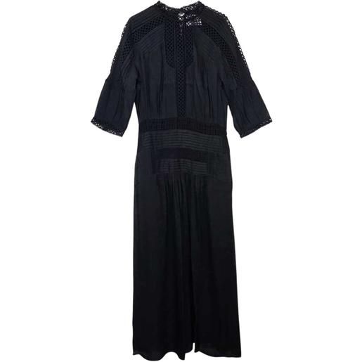 MARANT ÉTOILE abito lungo con dettaglio crochet - nero