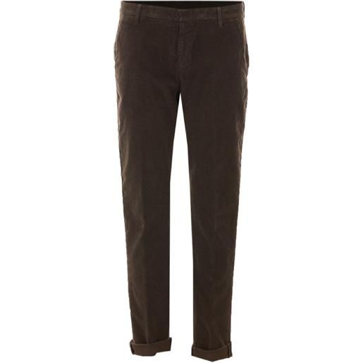 DONDUP pantaloni gaubert dritti - marrone