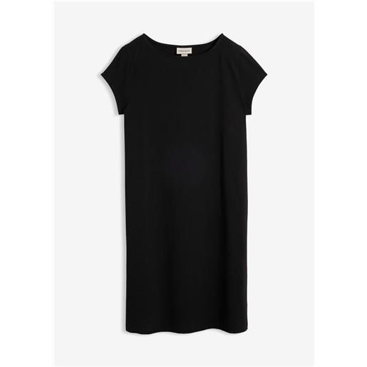 bonprix abito in maglina di misto cotone elasticizzato-nero