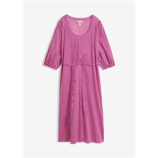 bonprix abito lungo in puro cotone-rosa