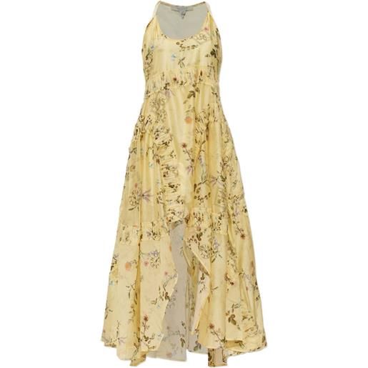 AllSaints abito dorina a fiori - giallo
