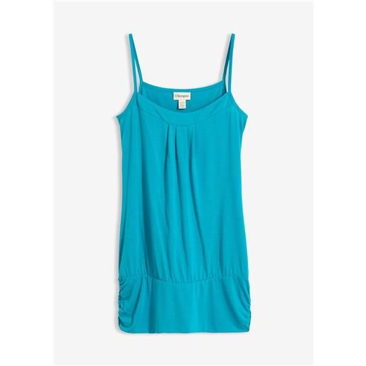 bonprix top con spalline sottili-blu