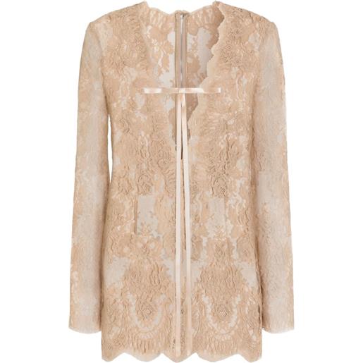 Dolce & Gabbana abito in pizzo - toni neutri