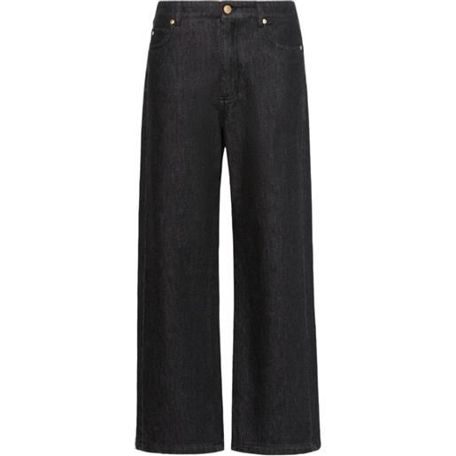 'S Max Mara jeans a gamba ampia - nero