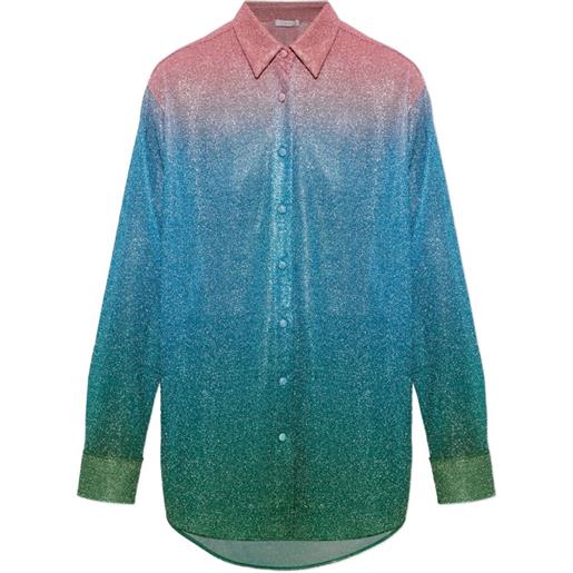 Oséree camicia con effetto sfumato - blu