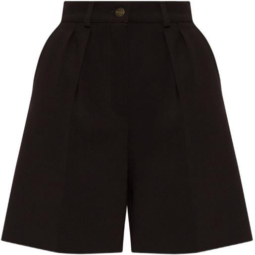 Max Mara shorts sauna con pieghe - marrone