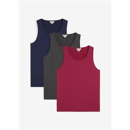 bonprix canotta (pacco da 3)-rosso