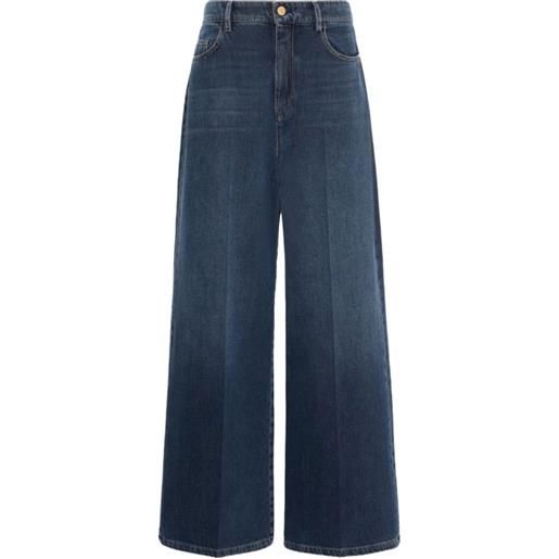 'S Max Mara jeans smmelia a gamba ampia - blu