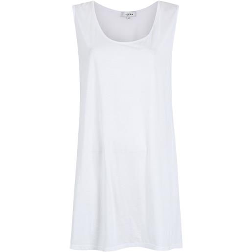 Amir Slama abito modello t-shirt smanicato - bianco