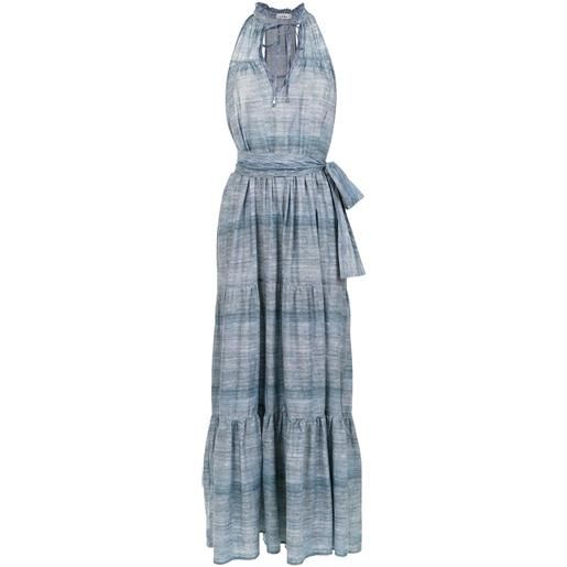 Amir Slama vestito lungo denim - blu