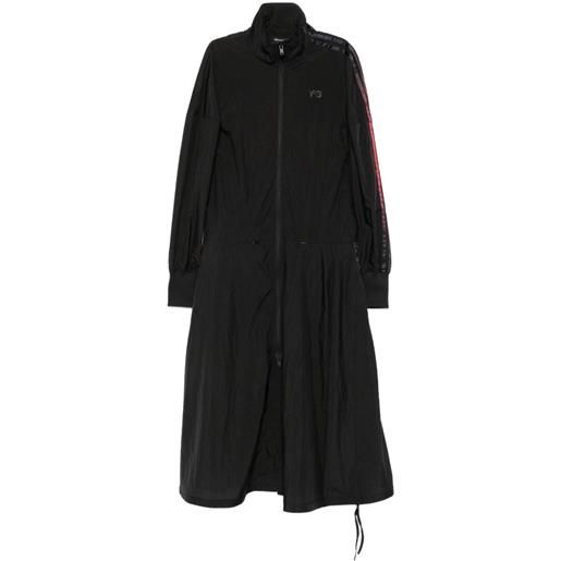 Y-3 abito midi con stampa - nero
