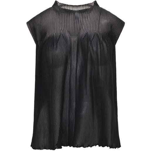 CFCL top hypha lucent con glitter - nero