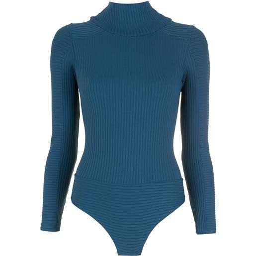 Amir Slama body con scollatura posteriore - blu