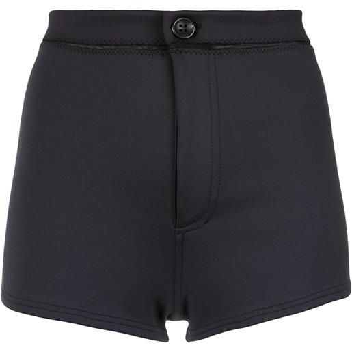 Amir Slama high waisted shorts - nero