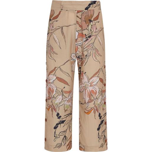 Amir Slama pantaloni a fiori - marrone