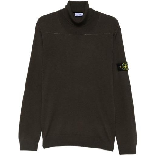 Stone Island maglione a collo alto - marrone