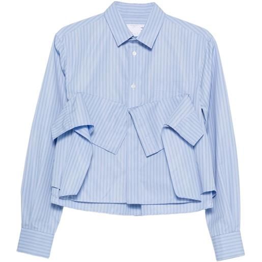 sacai camicia a righe - blu