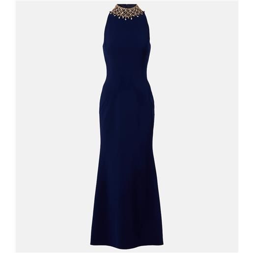 Jenny Packham abito lungo pechora con cristalli