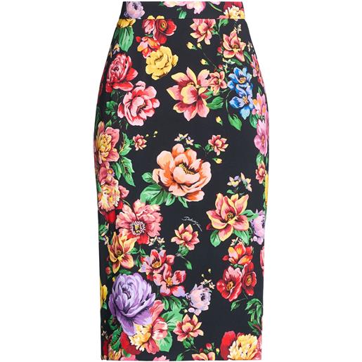 DOLCE&GABBANA - gonna midi - nero
