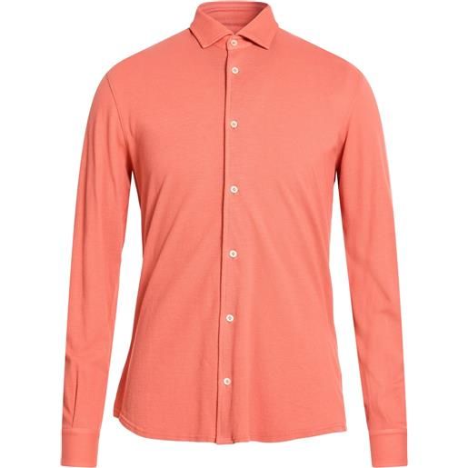 FEDELI - camicia regular fit - arancione