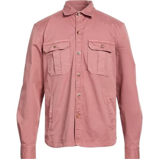 BOGLIOLI - camicia tinta unita - rosa antico