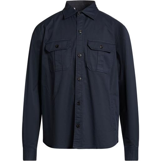 BOGLIOLI - camicia tinta unita - blu notte