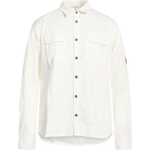 C.P. COMPANY - camicia tinta unita - bianco