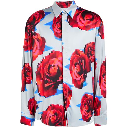 MSGM - camicia fantasia - grigio