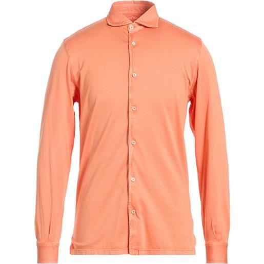 FEDELI - camicia regular fit - arancione