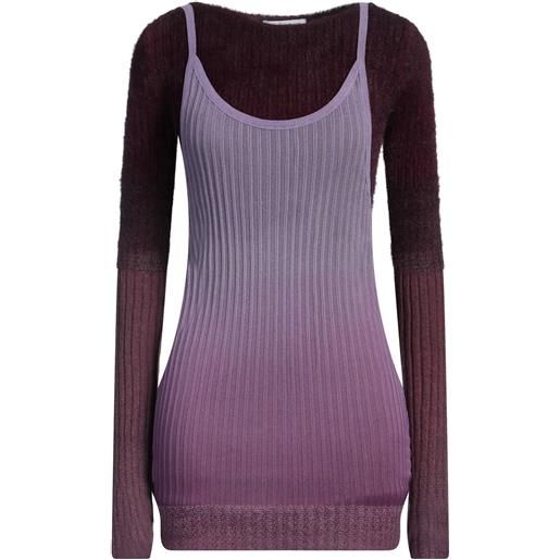 THE ATTICO - vestito corto - prugna