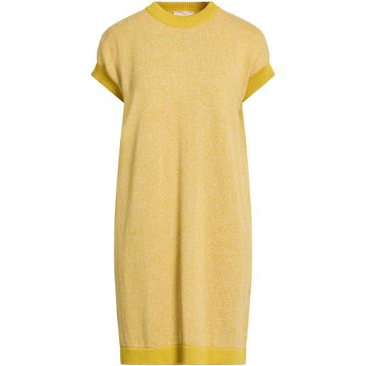 FEDELI - vestito corto - giallo
